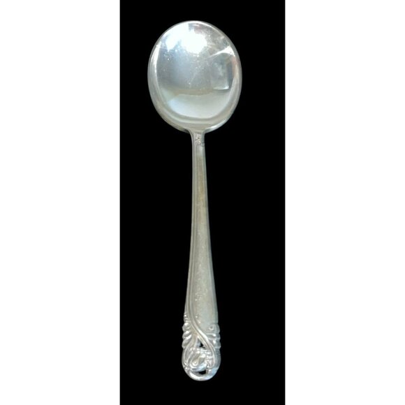 3 Sterling Soup Spoon 110 g 6.5 Inch Flatware Spring Glory International Silver - Picture 4 of 10
